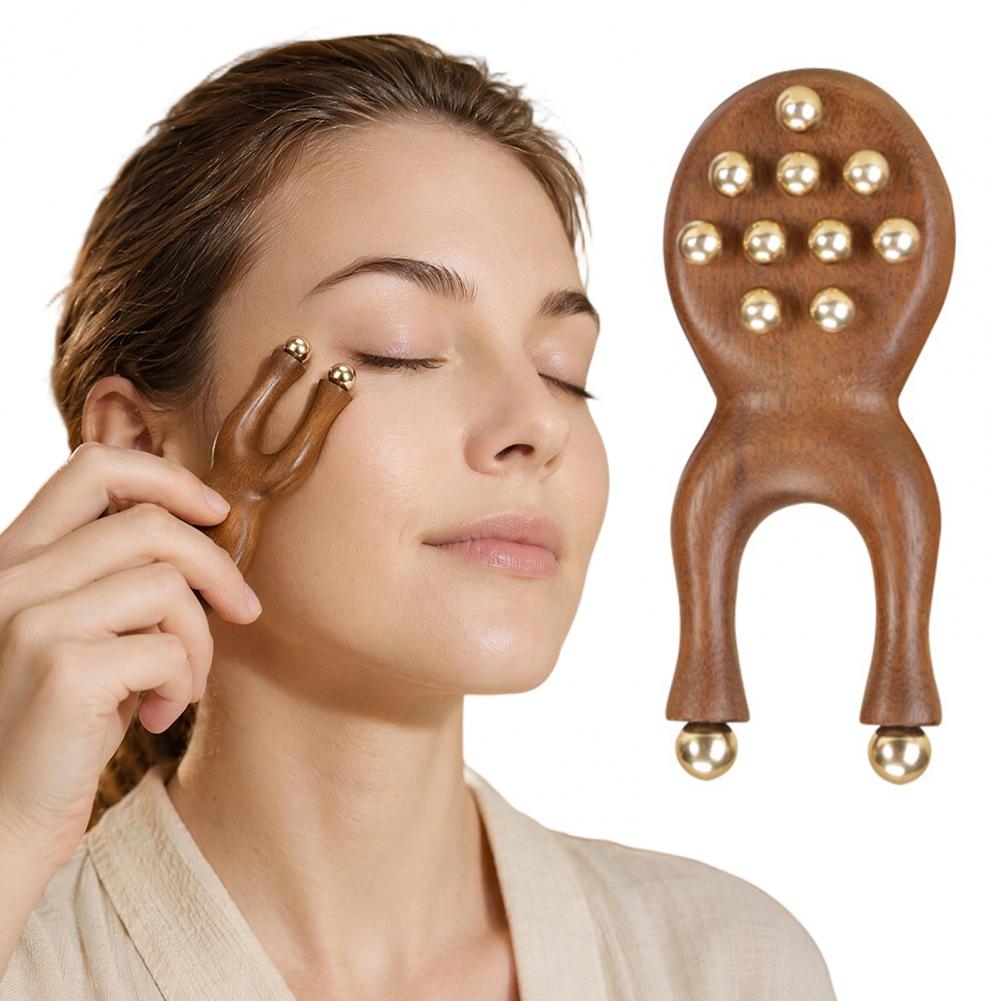 Face Massager - Rullo per Massaggio Facciale in Legno