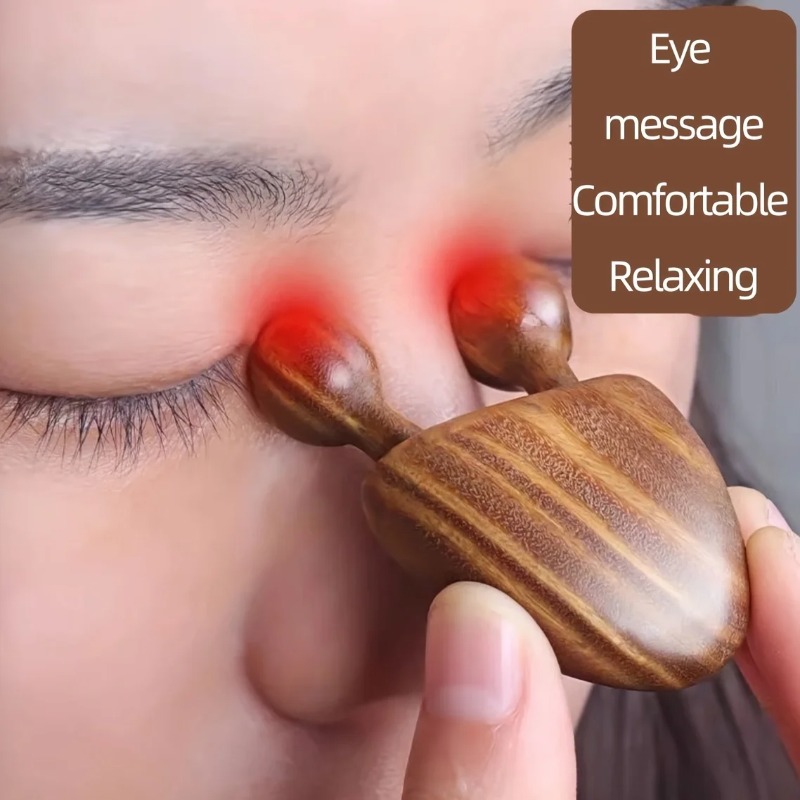 Face Massager - 1/2 pezzi Massaggiatore Viso in Legno