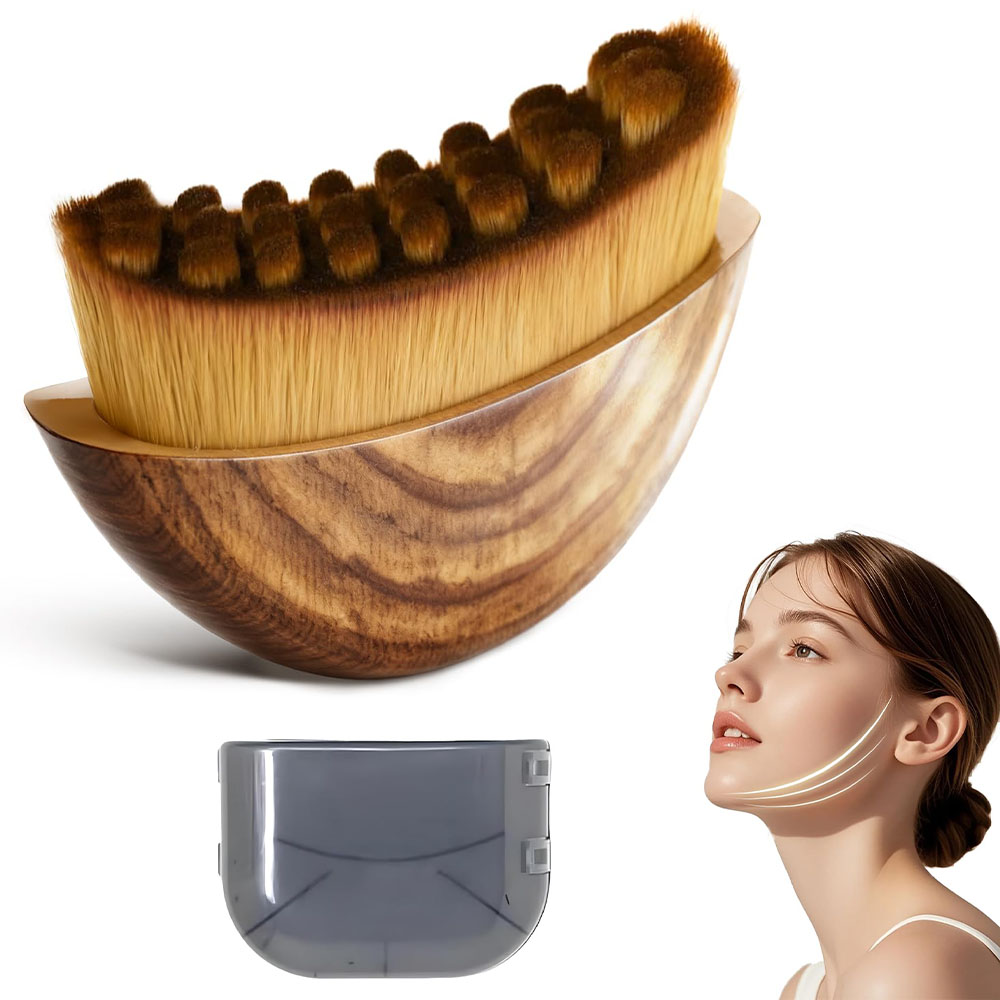Beauty Queen Makeup - 1 Spazzola per Contorno Facciale Linfatico