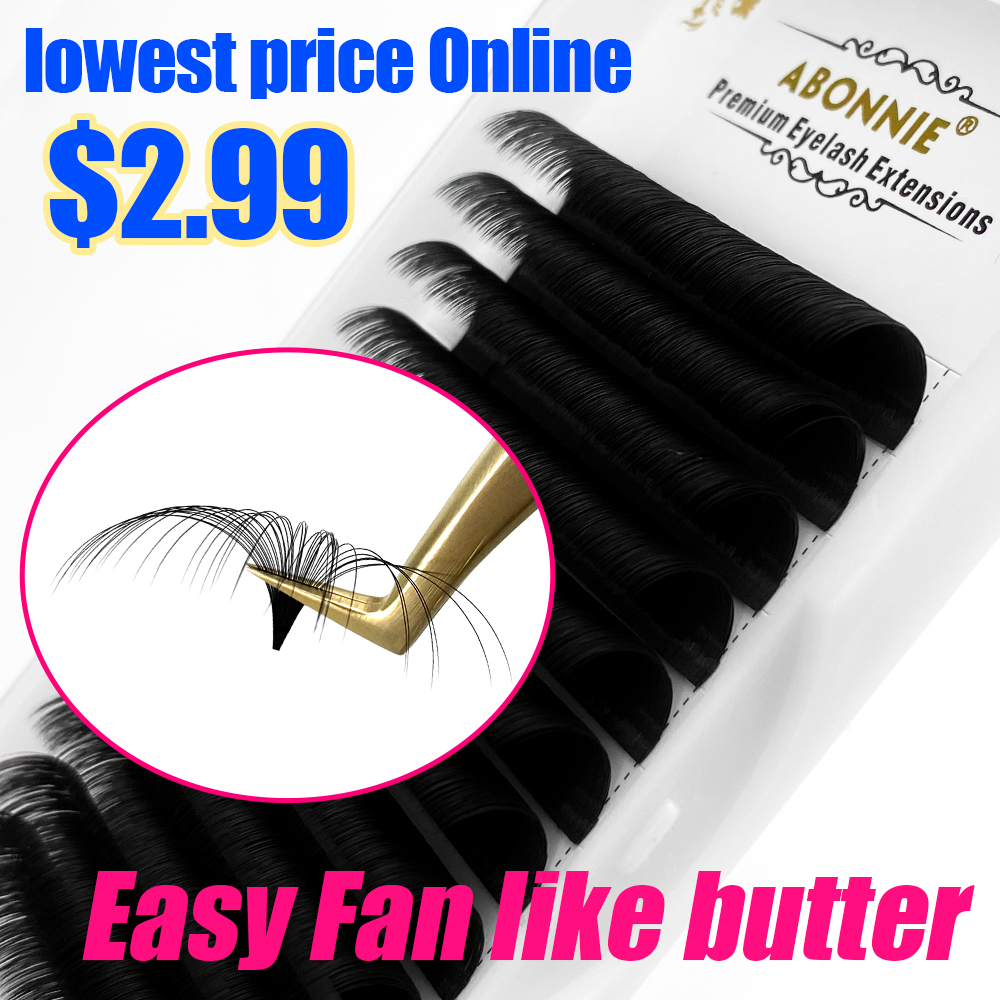 Eyelash Extension - Abonnie 0.03-0.10mm Easy Fan Lashes Mega