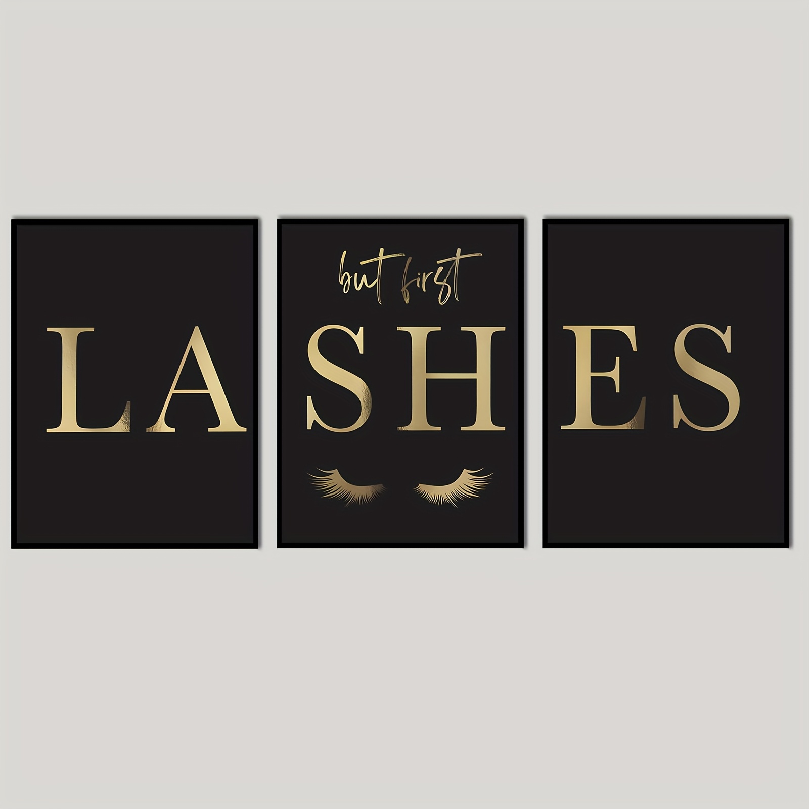 Eyelash Extension - (Noframe 3PCS) - 3 Stampe su