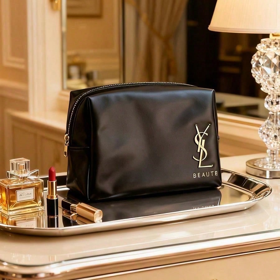 Ysl Beauty Makeup Bag - Borsa Cosmetica Classica Nera YSL per