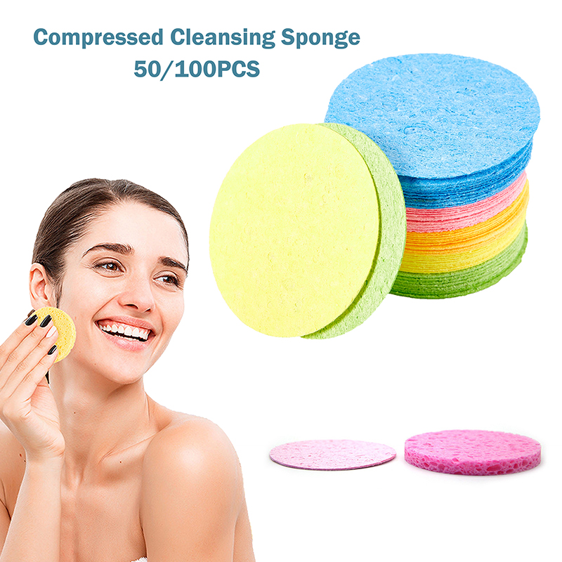 Beauty Queen Makeup - 50/100 pz compressa cellulosa naturale spugna