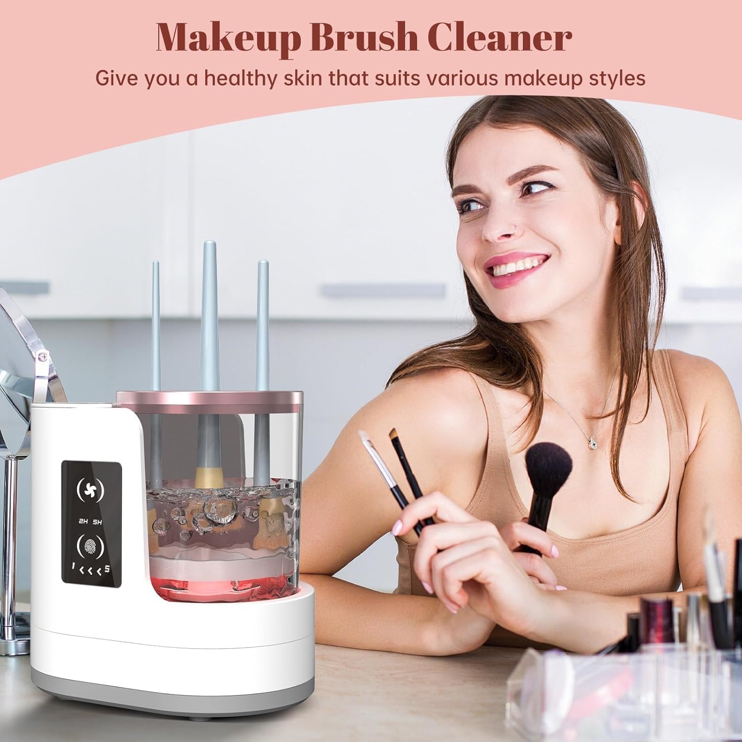 Beauty Makeup Fashion - Macchina Automatica Rotante per la Pulizia