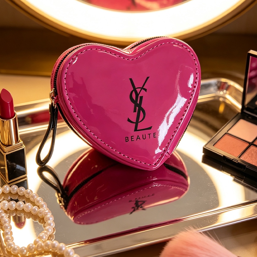Ysl Beauty Makeup Bag - Borsa per il Trucco YSL Rosa
