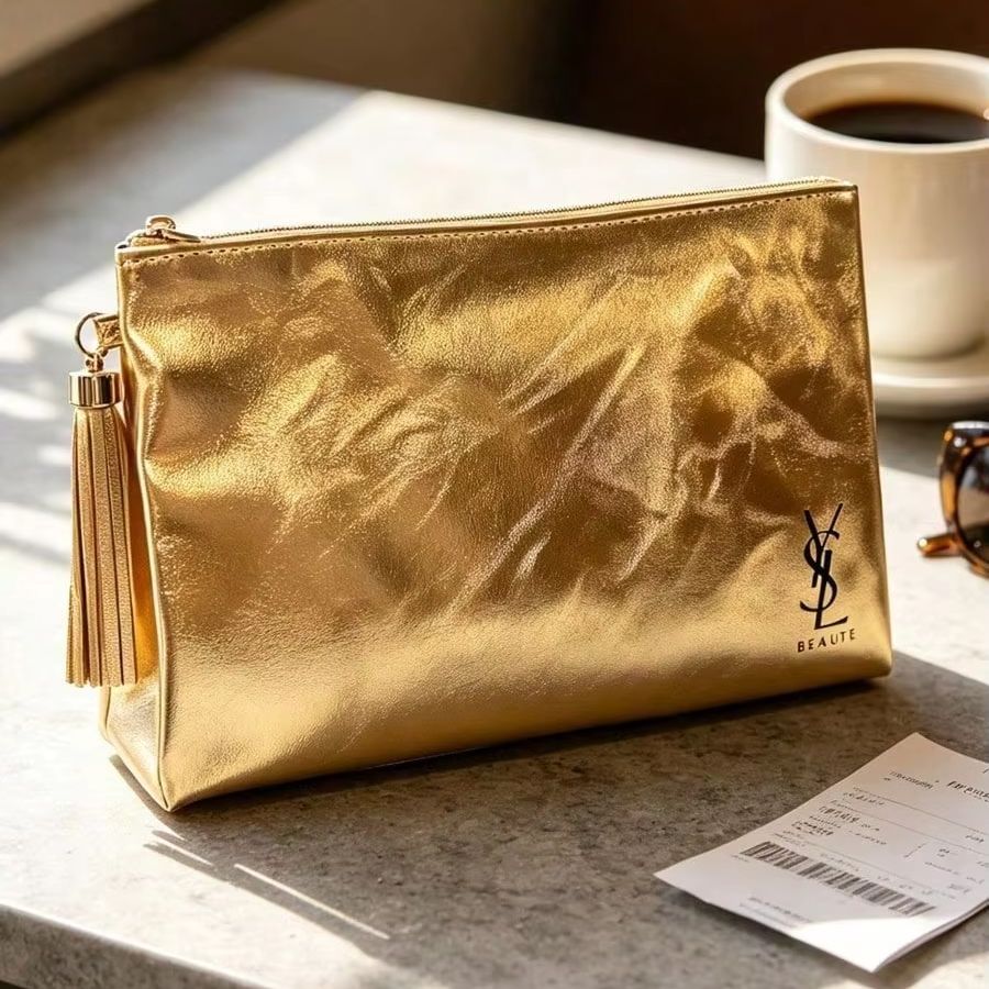 Ysl Beauty Makeup Bag - YSL Beaute Borsa Cosmetica con Cerniera