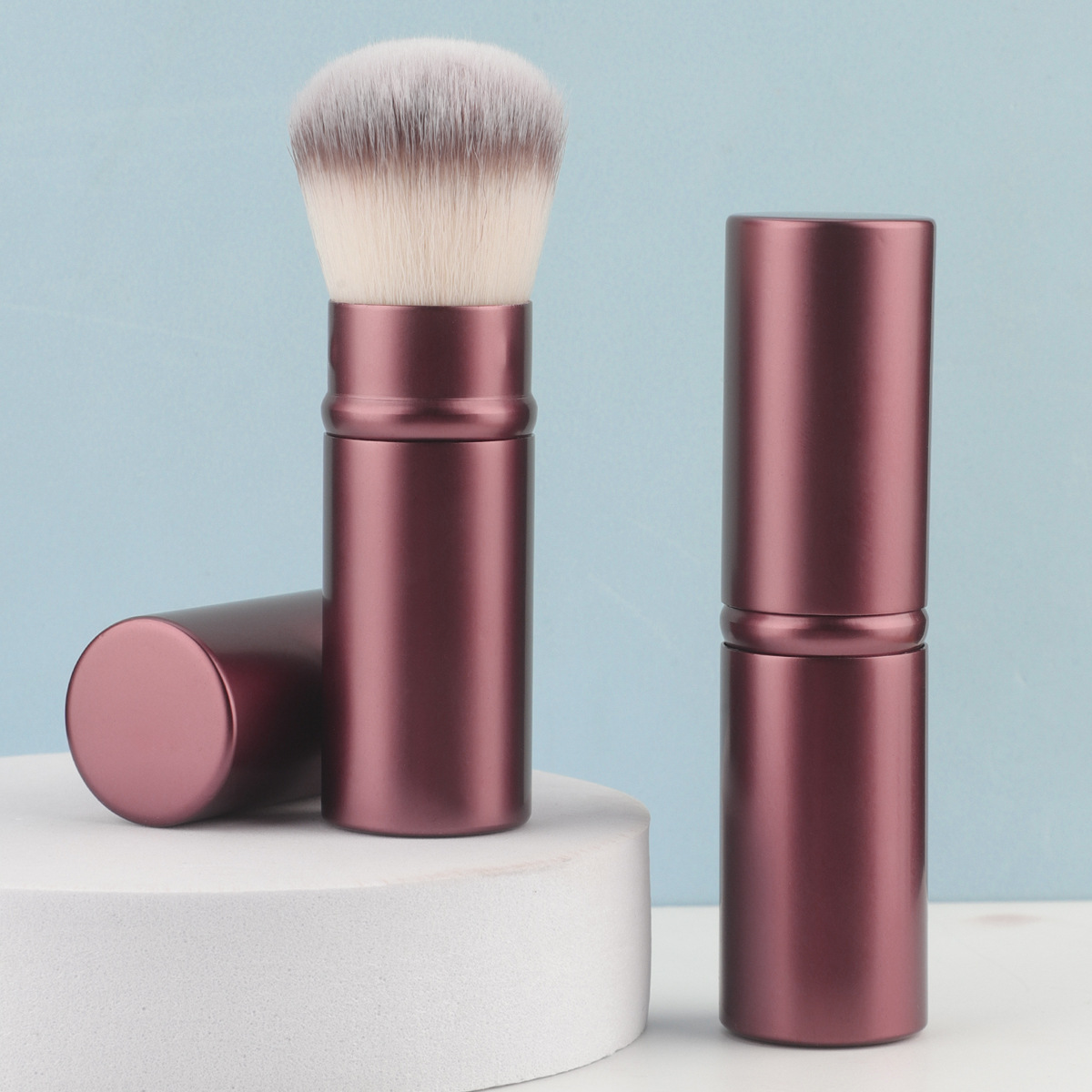 Beauty Queen Makeup - Pennello per trucco morbido retrattile professionale