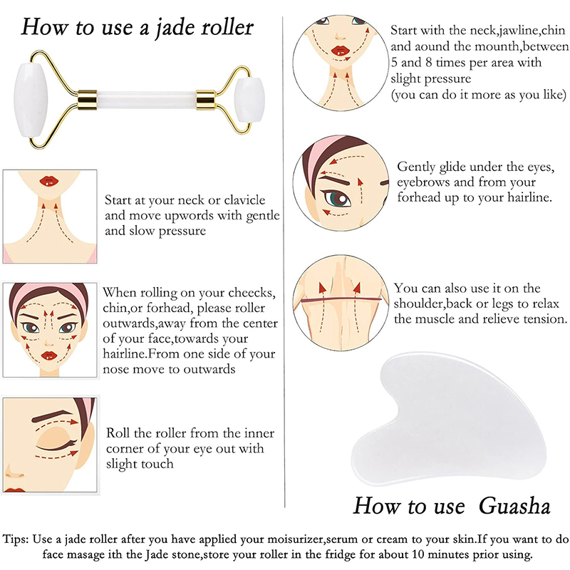 Rullo di giada naturale Viso G - Face Massager recensione e prezzo