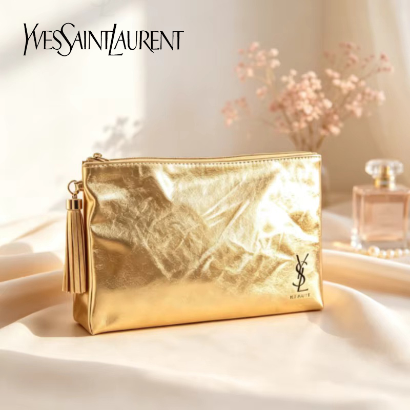 Borsa Cosmetica Dorata YSL, Po - Ysl Beauty Makeup recensione e prezzo